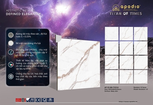 [GạchApodio80x80AF.10.88.71024] Gạch ốp lát Apodio 80x80 AF.10.88.71024 - Matt mịn
