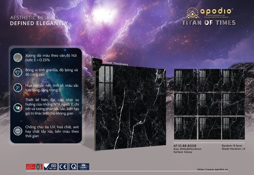 [GạchApodio80x80AF.10.88.8008] Gạch Apodio 80x80 AF.10.88.8008 - Bóng