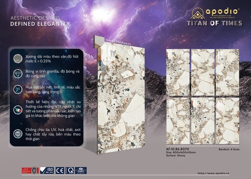 [AF.10.86.8070] Gạch Apodio 80x160 AF.10.86.8070 (Patagonia)