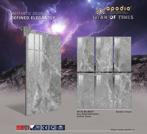 [AF.10.86.8037] Gạch ốp lát Apodio 80x160 AF.10.86.8037 (French Imperiale)