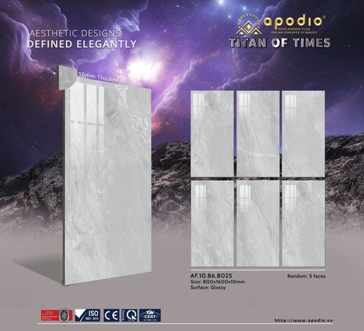 [AF.10.86.8025] Gạch ốp lát Apodio 80x160 AF.10.86.8025 (Lavica Sandstone)