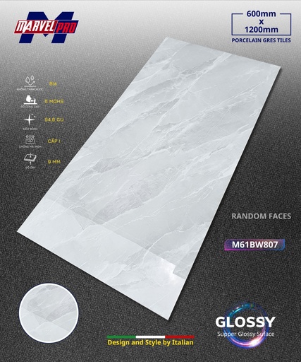 [M61BW807] Gạch ốp lát Apodio M61BW807 (Bóng)