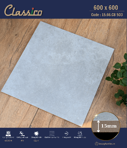 [1566CB503] Gạch ốp lát Apodio CLASSICO 1566CB503 (Matt) (15mm)