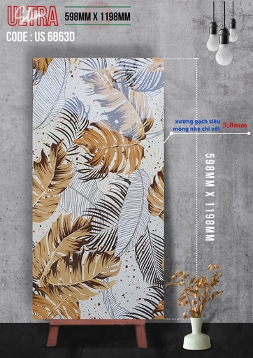 [APODIOUS6863(598x1198x5.8mm)] Gạch ốp lát Apodio US 6863 (598x1198x5.8mm)