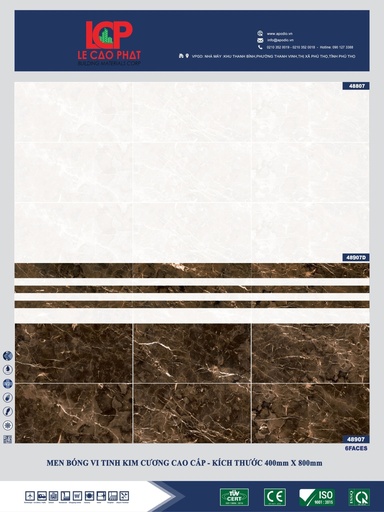 [4880748907D48907APODIO] Gạch ốp lát Apodio 48807 48907D 48907