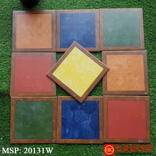 [20131W] Gạch Bông Trung Quốc, men mờ xương porcelain, KT 200x200, 20131W ( 1 hộp/25 viên/1,2m2)