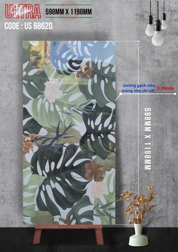 [APODIOUS6862(598x1198x5.8mm)] Gạch ốp lát Apodio US 6862 (598x1198x5.8mm)