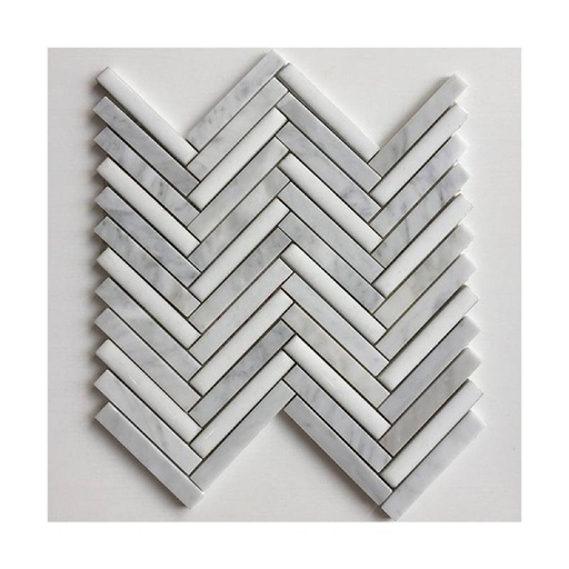 [DAISANB2B_G_10432413] Gạch mosaic xương cá 285x280mm 16NS319 màu trắng