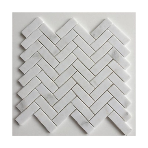 [DAISANB2B_G_10233054] Gạch mosaic xương cá 255x280mm 18NS054-2575 màu trắng