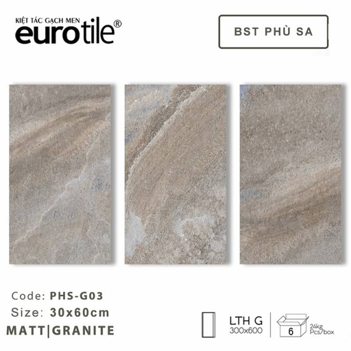 [DAISANB2B_G_41225335] Gạch ốp lát Eurotile BST Phù Sa 300*600mm PHS-G03