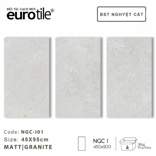 [DAISANB2B_G_21001775] Gạch ốp lát Eurotile BST Nguyệt Cát 450*900mm NGC-I01