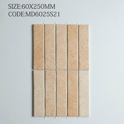 [MD6025S21] Gạch thẻ 60x250mm bề mặt vân đá nhập khẩu cao cấp MD6025S21