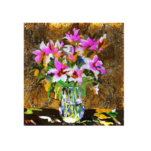 [106477619132] Khung ảnh đá trang trí tường ghép chất liệu nghệ thuật trong suốt thiết bị quang điện tử