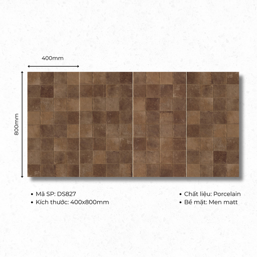 [DS827] Gạch ốp lát 400x800 mã DS827 (1thùng/ 1.92m2/ 6v/ 36,5kg)