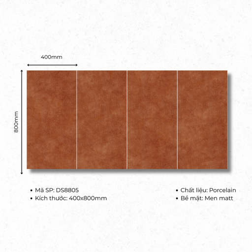 [DS8805] Gạch ốp lát 400x800 mã DS8805 (1thùng/ 1.92m2/ 6v/ 36,5kg)
